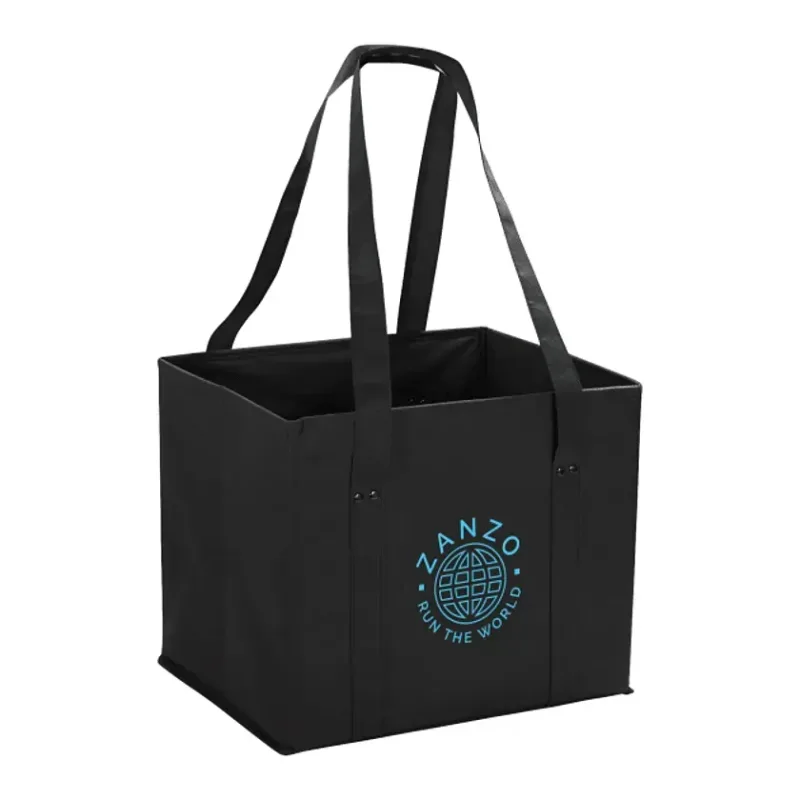 Custom Collapsible Cube Storage Tote with Handles — view 5