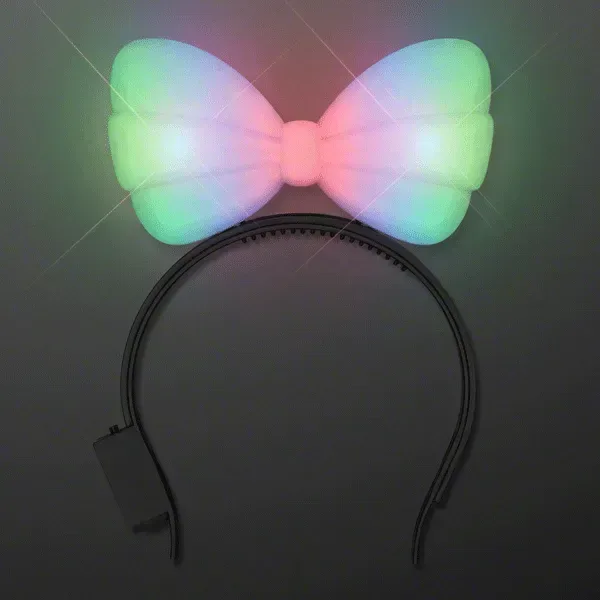 Color Change Light Up Bow Headband — view 2