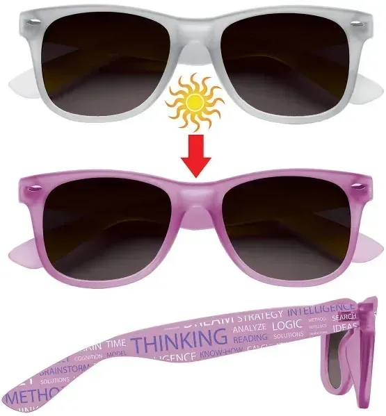 Imprinted Color Change Sunglasses — view 2
