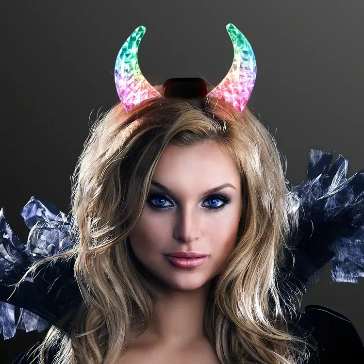 Color Changing LED Devil Horns — view 2