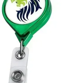 Custom Chrome JUMBO Round Badge Reel — view 3