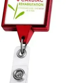 Custom Chrome Jumbo Square Badge Reel — view 3