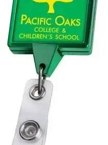 Custom Chrome Jumbo Square Badge Reel — view 4