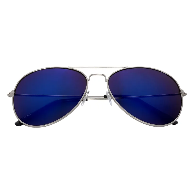 Color Mirrored Aviator Sunglasses — view 8