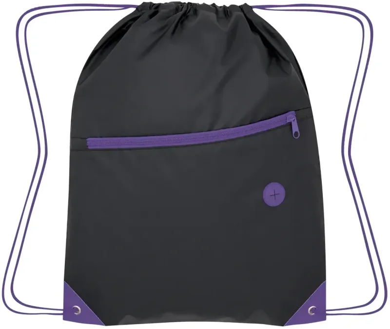 Custom Color Pop Drawstring Bag — view 1