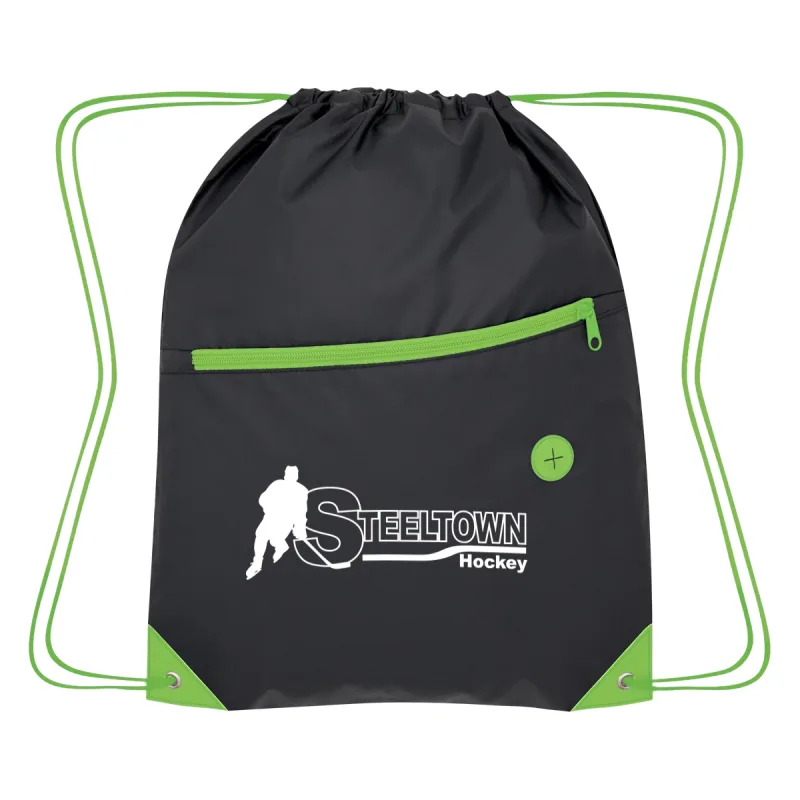 Custom Color Pop Drawstring Bag — view 4