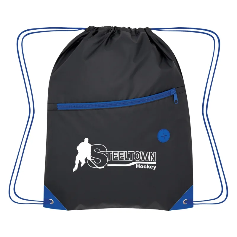 Custom Color Pop Drawstring Bag — view 7