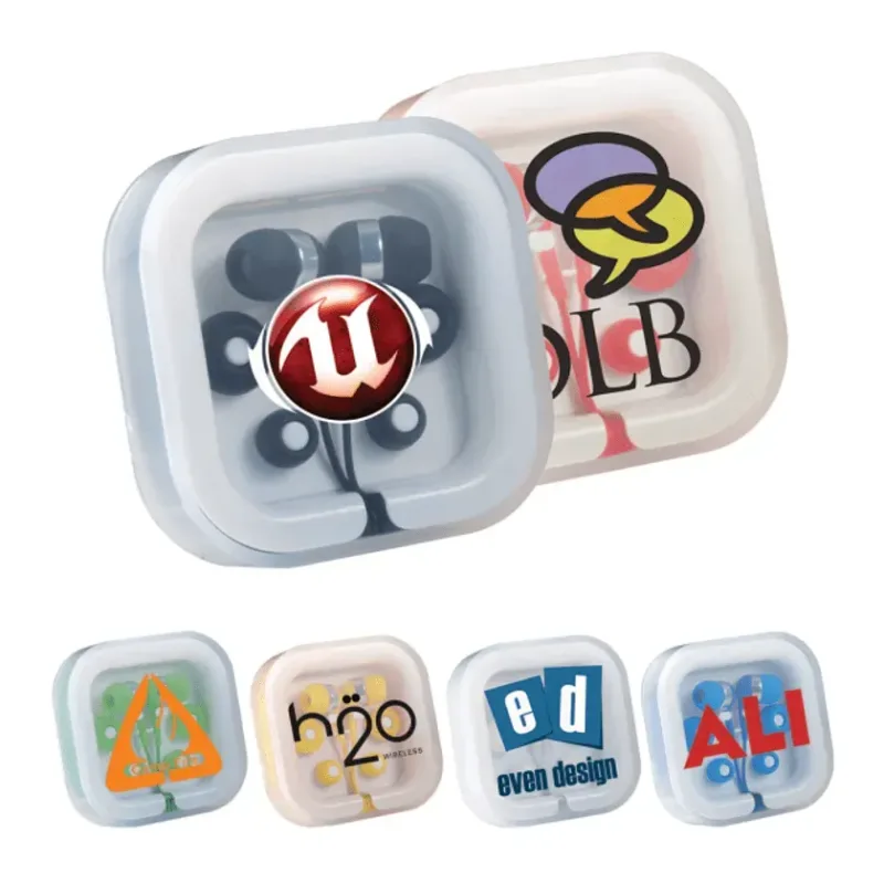 Custom Color Pop Earbuds with Case — view 9