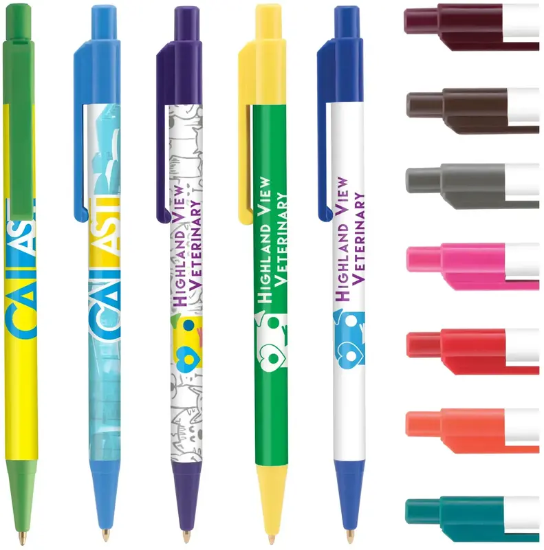 Colorama Click Pen (Black or Blue Ink)