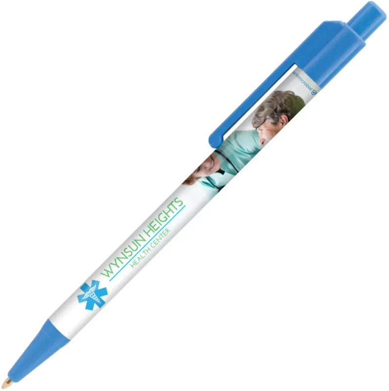 Antimicrobial Additive Click Pen (Black or Blue Ink) — view 5