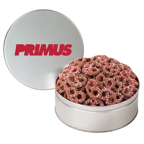 Colorful Corporate Chocolate Pretzel Tin — view 17