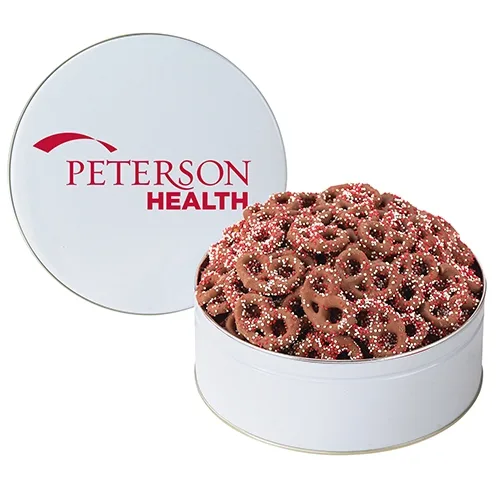 Colorful Corporate Chocolate Pretzel Tin — view 18