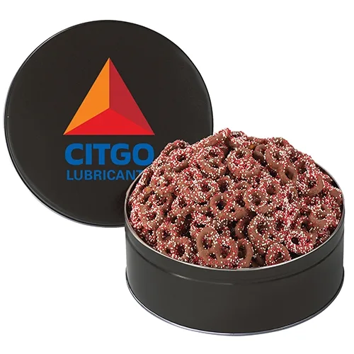 Colorful Corporate Chocolate Pretzel Tin — view 19
