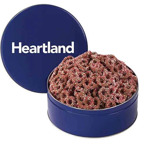 Colorful Corporate Chocolate Pretzel Tin — view 20
