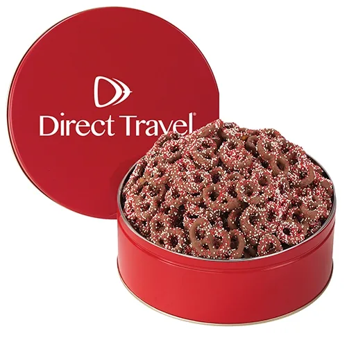 Colorful Corporate Chocolate Pretzel Tin — view 22