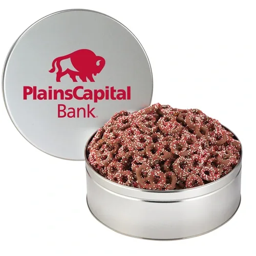 Colorful Corporate Chocolate Pretzel Tin — view 23