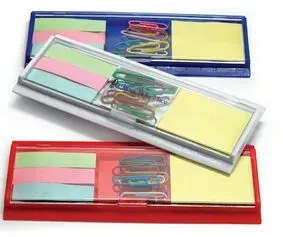 Combination Ruler w/ Sticky Notes/ Flags/ Paper Clip Tray