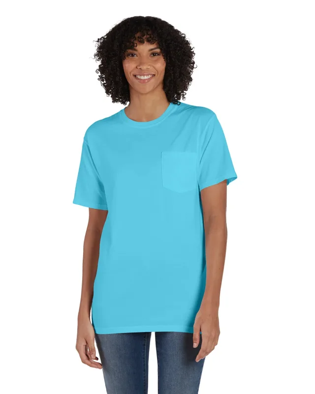 ComfortWash by Hanes Unisex Garment-Dyed T-Shirt with Pocket — view 100