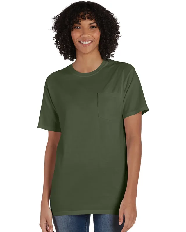 ComfortWash by Hanes Unisex Garment-Dyed T-Shirt with Pocket — view 17