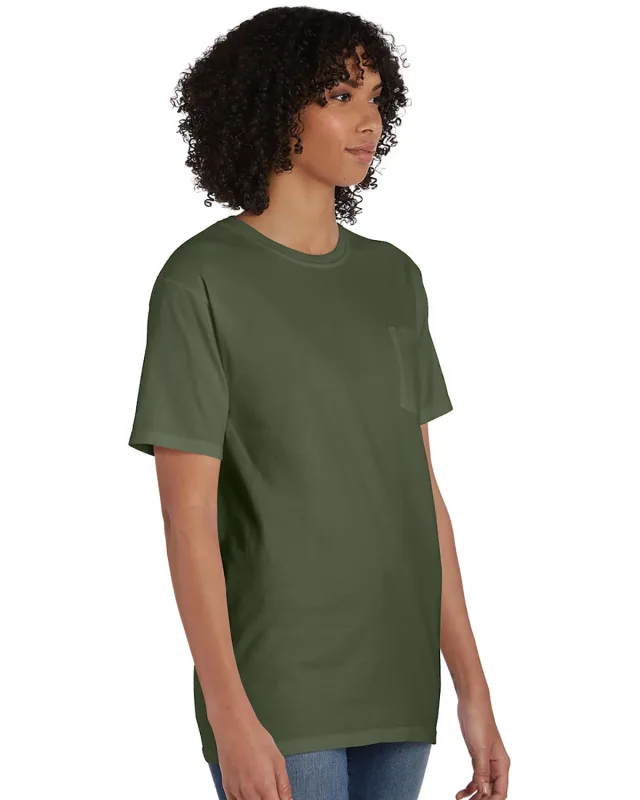 ComfortWash by Hanes Unisex Garment-Dyed T-Shirt with Pocket — view 19