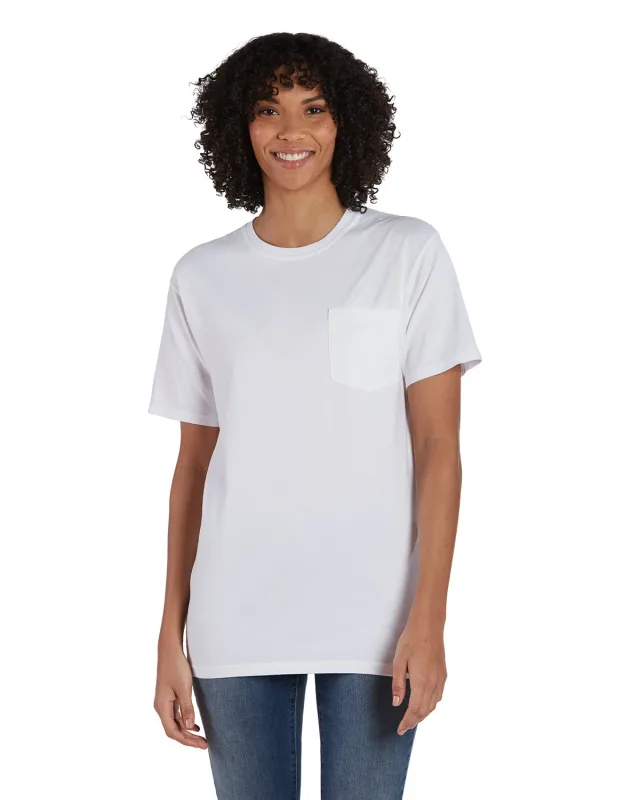 ComfortWash by Hanes Unisex Garment-Dyed T-Shirt with Pocket — view 3