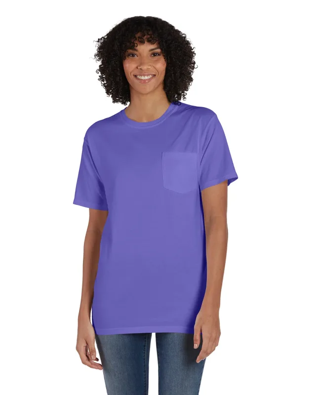 ComfortWash by Hanes Unisex Garment-Dyed T-Shirt with Pocket — view 38