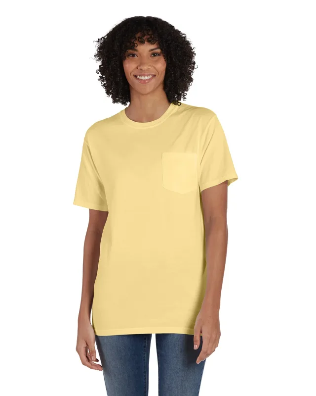 ComfortWash by Hanes Unisex Garment-Dyed T-Shirt with Pocket — view 90