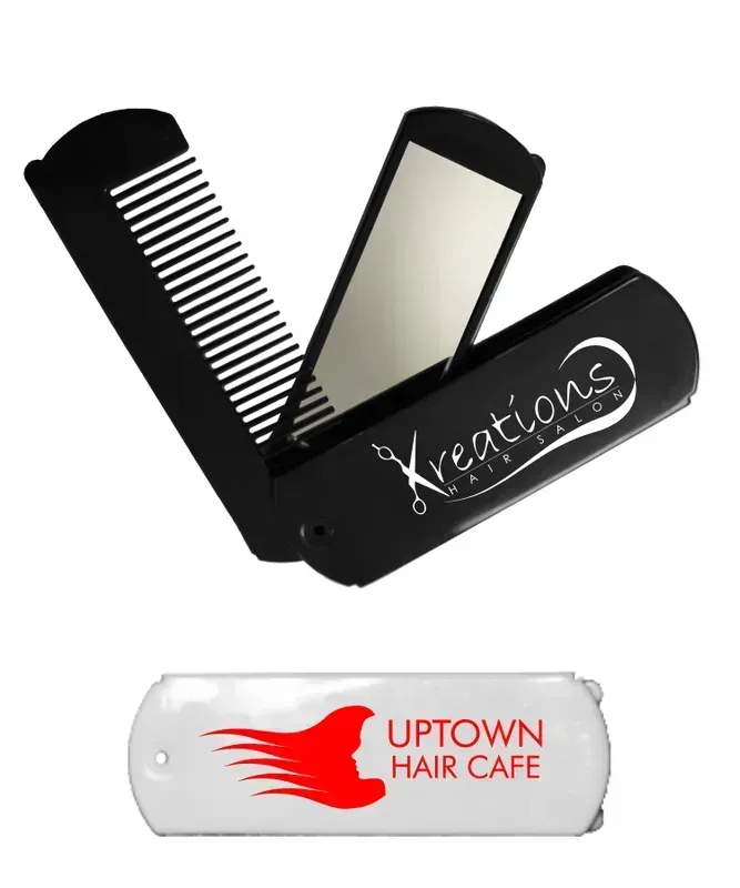 Compact Folding Mirror and Comb Travel Set