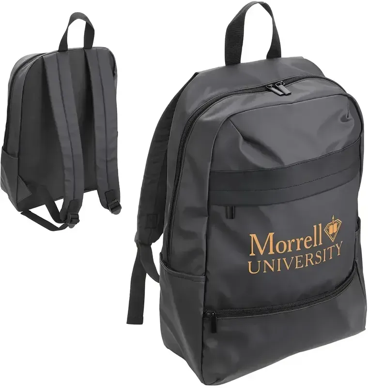 Branded Polyester Compass Backpack