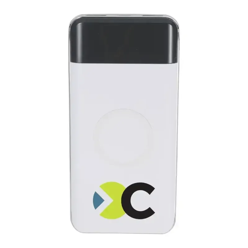 Personalized Wireless Power Bank with LED Display - 10000 mAh