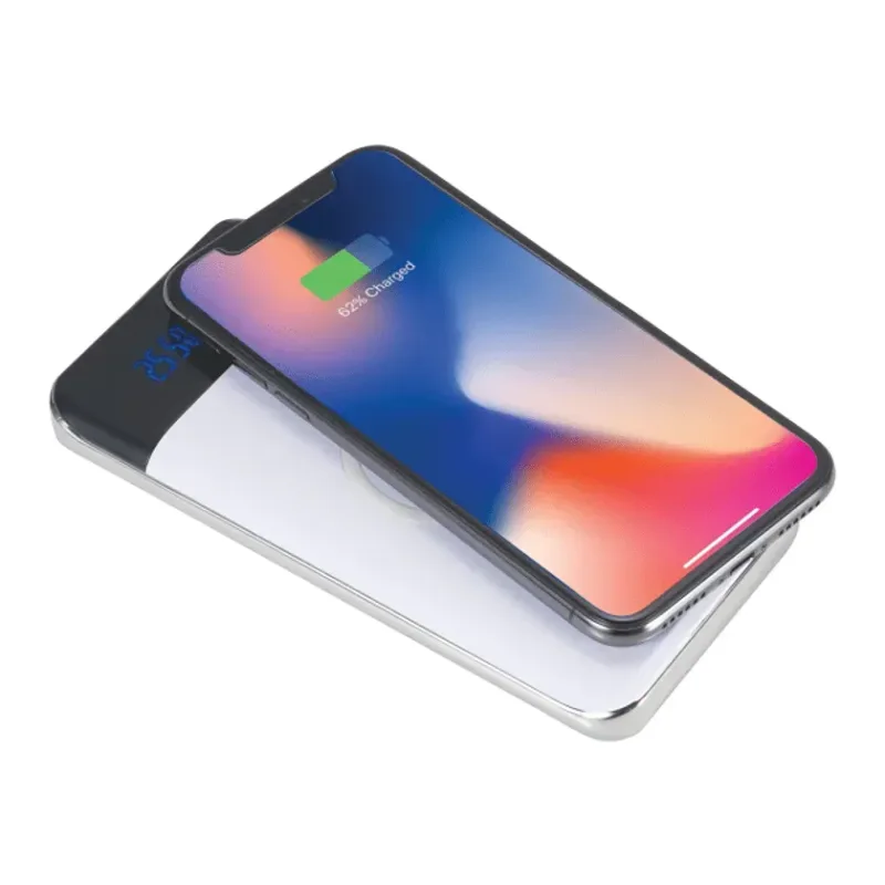 Personalized Wireless Power Bank with LED Display - 10000 mAh — view 2