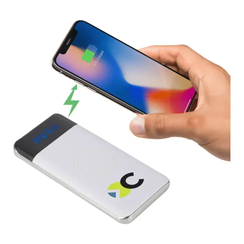 Personalized Wireless Power Bank with LED Display - 10000 mAh — view 5