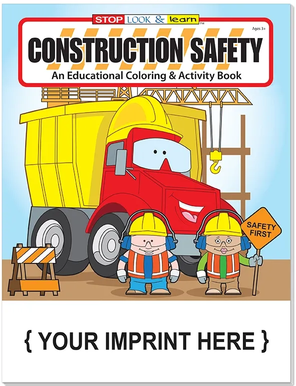 Construction Safety Coloring Book