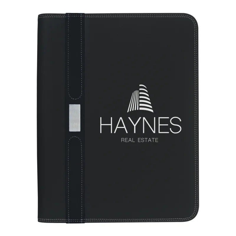 Contemporary Zippered Portfolio — view 2
