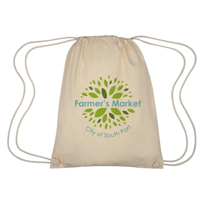 Cooper Cotton Drawstring Bag — view 5
