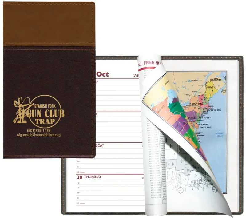 Custom Logo Planner - Cordova Two-Tone Vinyl Soft Cover — view 2