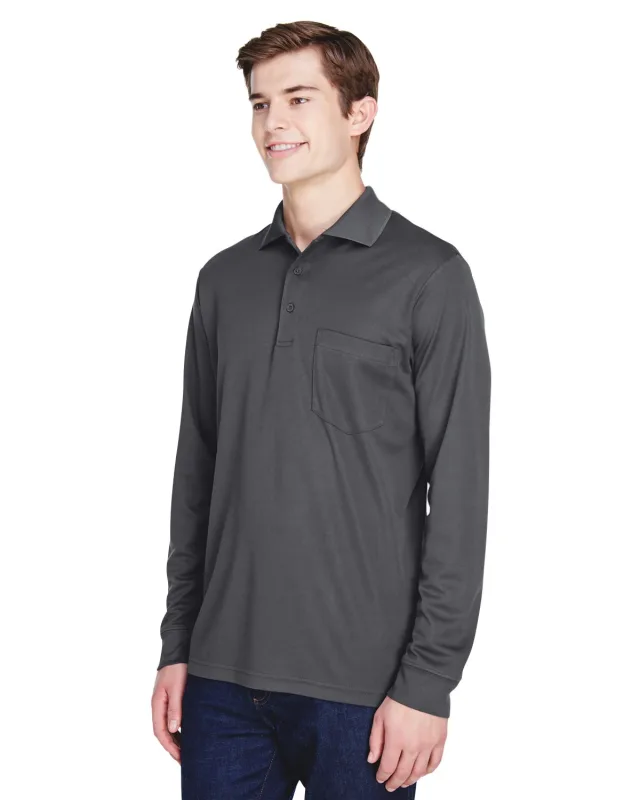 CORE365 Adult Pinnacle Performance Long-Sleeve Piqué Polo with Pocket — view 13
