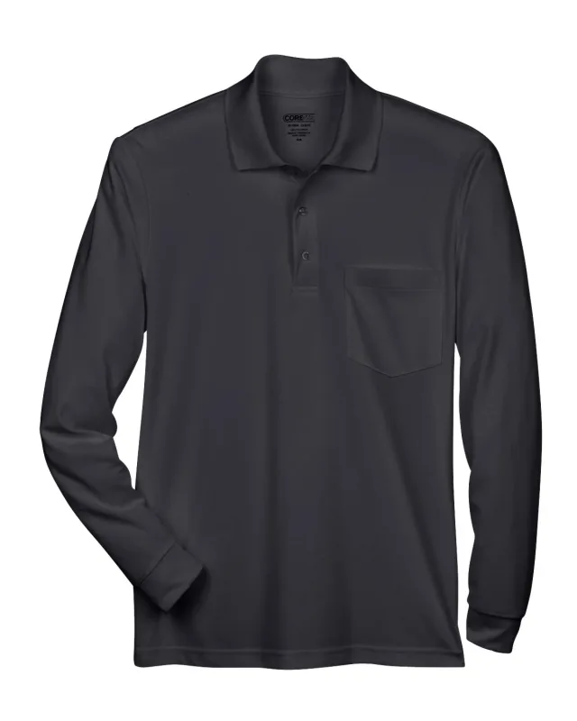 CORE365 Adult Pinnacle Performance Long-Sleeve Piqué Polo with Pocket — view 17