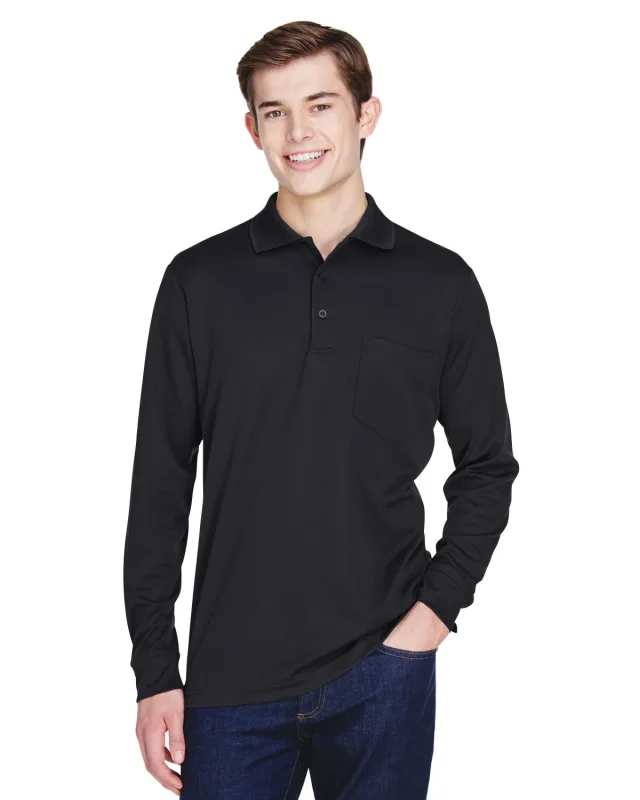 CORE365 Adult Pinnacle Performance Long-Sleeve Piqué Polo with Pocket — view 18