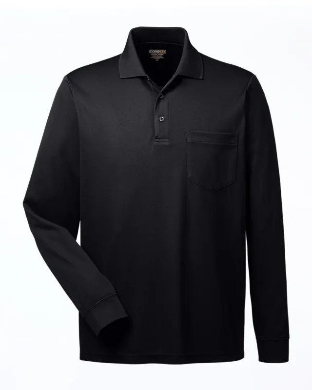 CORE365 Adult Pinnacle Performance Long-Sleeve Piqué Polo with Pocket — view 19