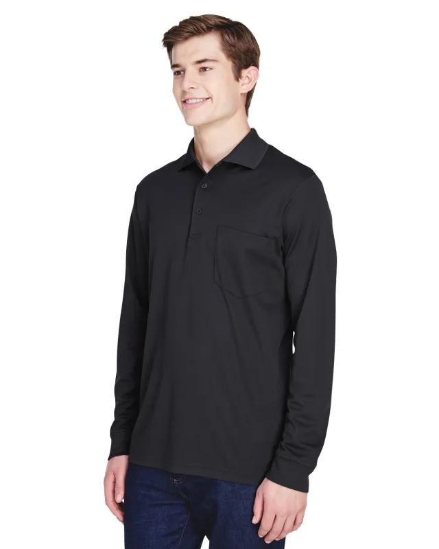 CORE365 Adult Pinnacle Performance Long-Sleeve Piqué Polo with Pocket — view 20