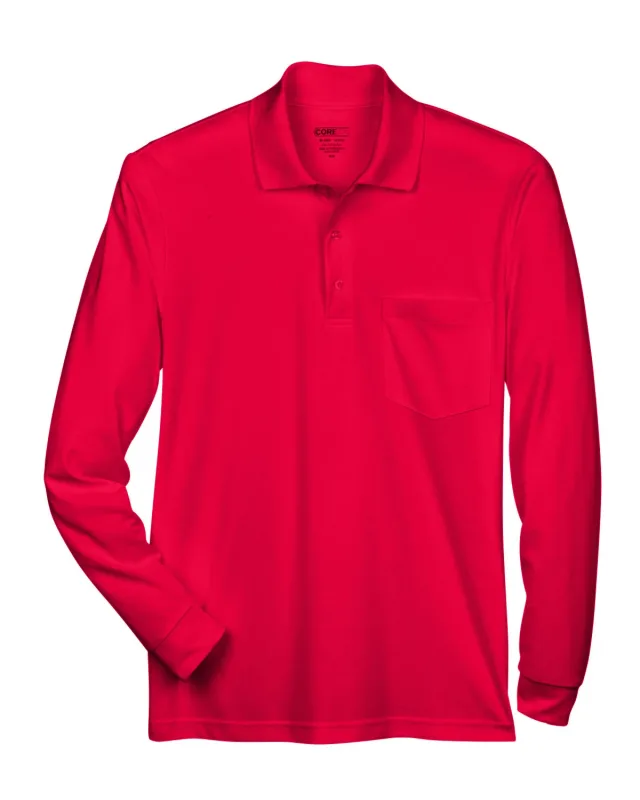 CORE365 Adult Pinnacle Performance Long-Sleeve Piqué Polo with Pocket — view 31