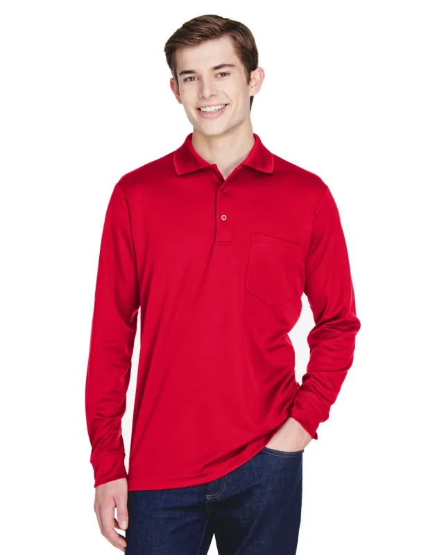 CORE365 Adult Pinnacle Performance Long-Sleeve Piqué Polo with Pocket — view 32