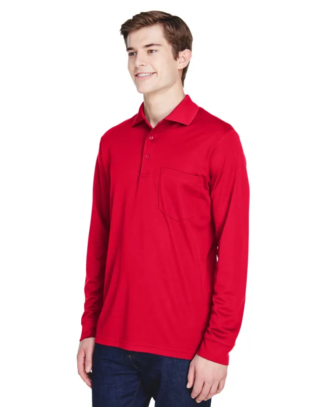 CORE365 Adult Pinnacle Performance Long-Sleeve Piqué Polo with Pocket — view 34