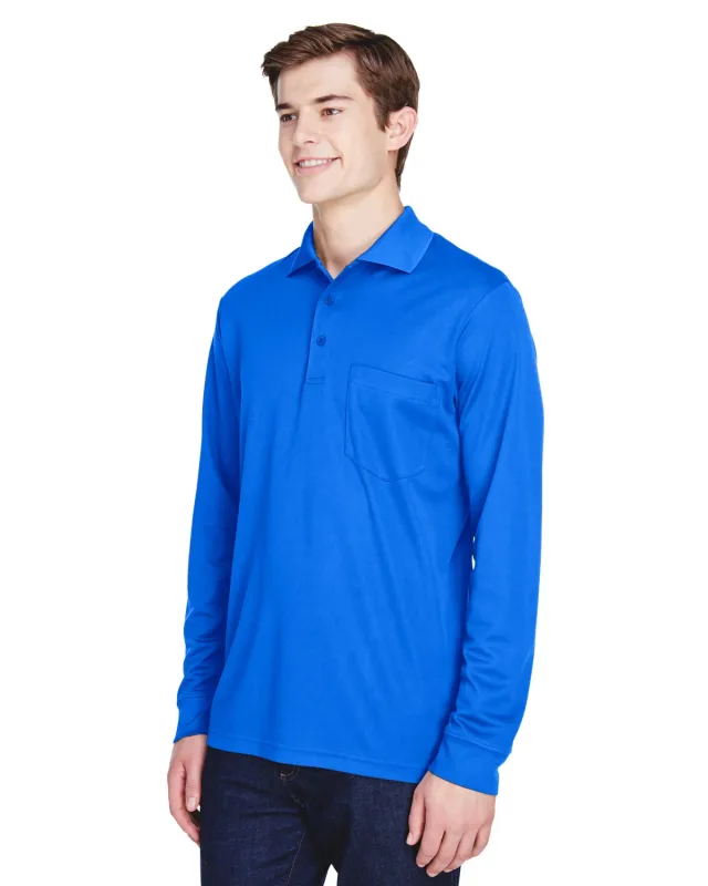CORE365 Adult Pinnacle Performance Long-Sleeve Piqué Polo with Pocket — view 6