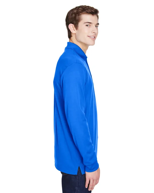 CORE365 Adult Pinnacle Performance Long-Sleeve Piqué Polo with Pocket — view 7