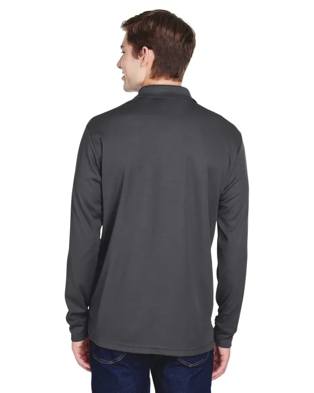 CORE365 Adult Pinnacle Performance Long-Sleeve Piqué Polo with Pocket — view 8