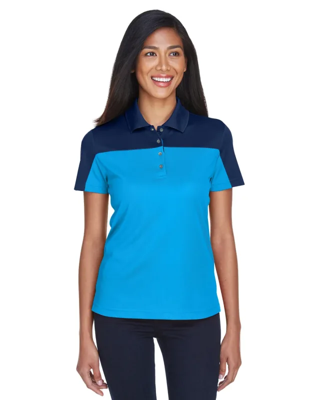 CORE365 Ladies' Balance Colorblock Performance Piqué Polo — view 11