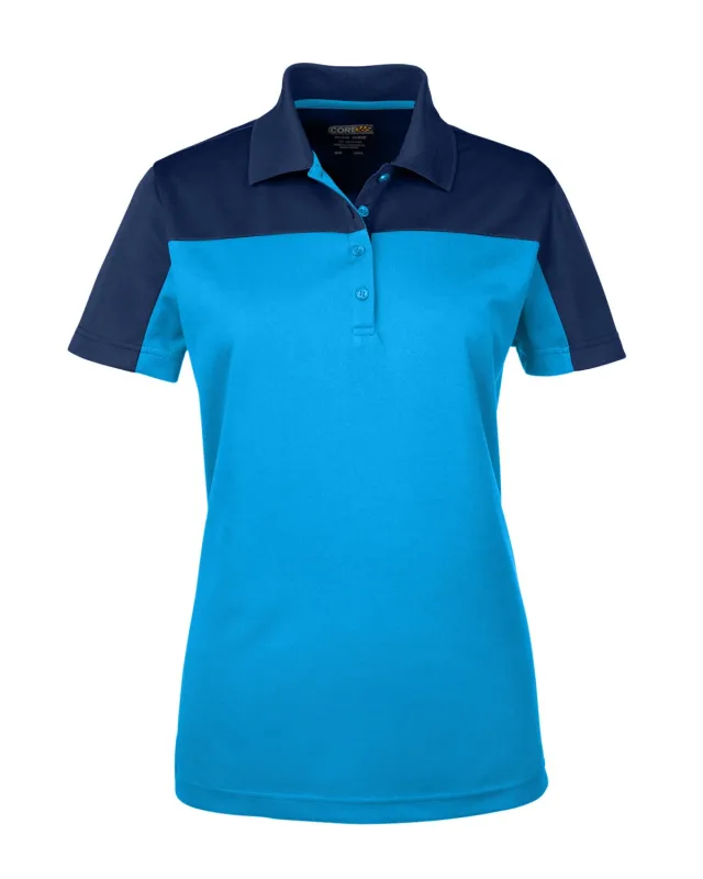 CORE365 Ladies' Balance Colorblock Performance Piqué Polo — view 12