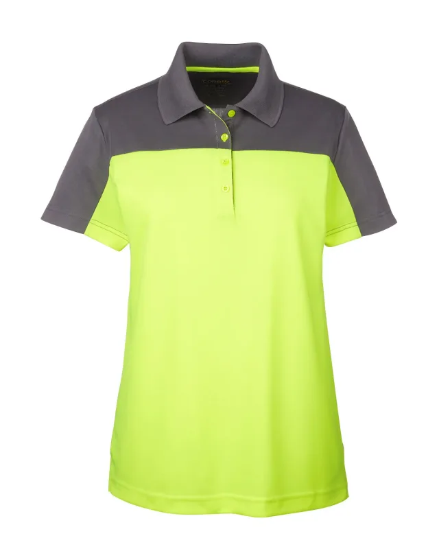 CORE365 Ladies' Balance Colorblock Performance Piqué Polo — view 18